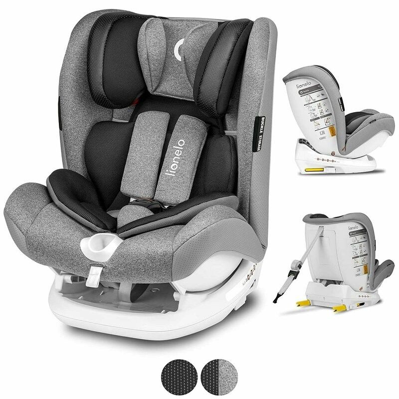 Scaun auto Oliver Stone Spatar reglabil, Protectie laterala,  9-36 Kg, cu Isofix, Gri