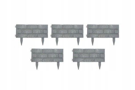 Gardulet de gradina, 2,2 metri, imitatie de piatra, set 5 piese de 44 X 28.5 cm