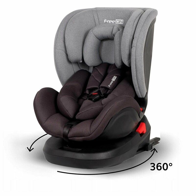 Scaun auto pentru copii, Linus, 0-36 Kg, Isofix, Centura  Protectie laterala, Rotire 360 grade, Cu P