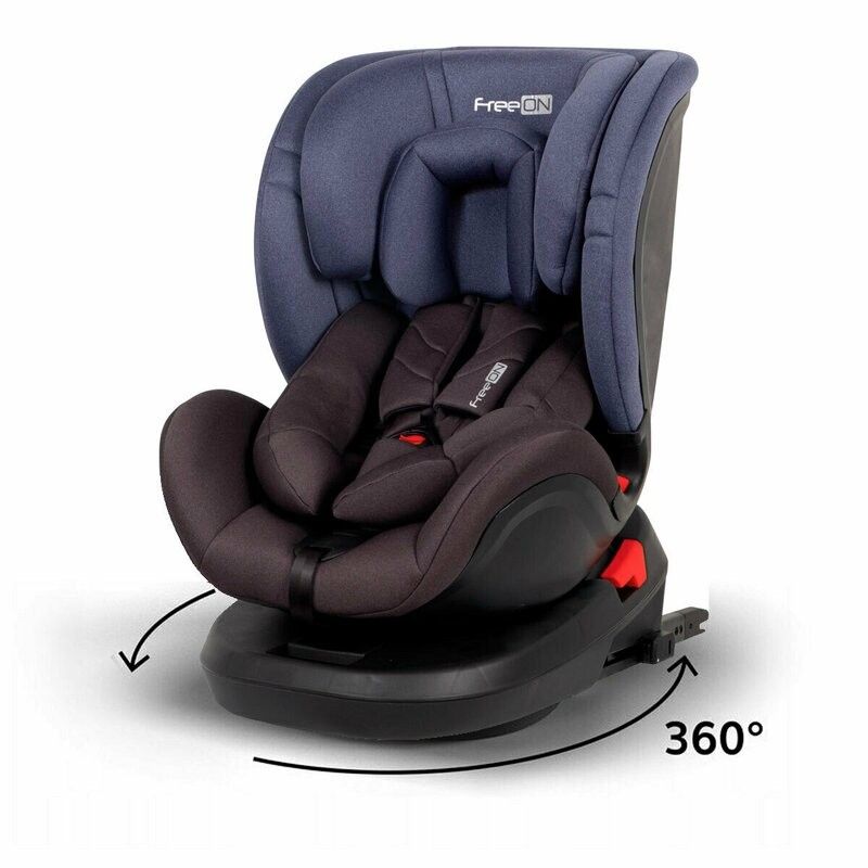 Scaun auto pentru copii, Linus, 0-36 Kg, Isofix, Centura  Protectie laterala, Rotire 360 grade, Cu P