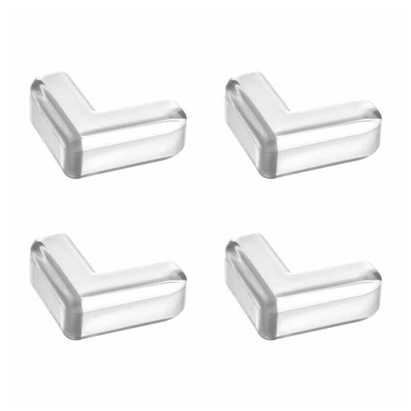 Bocioland - Set 4 protectii colturi, Cu banda adeziva pentru montare usoara, Din silicon flexibil, T