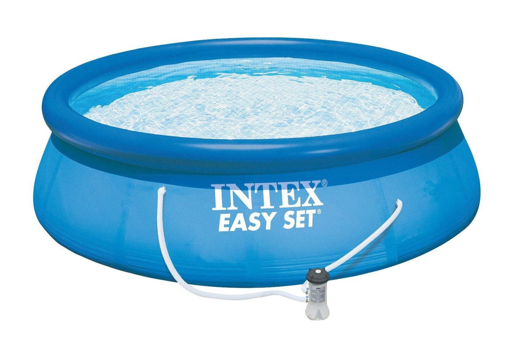 Piscina family cu pompa si accesorii, Easy Set, Intex 28132, 366 x 76 cm, 5619 litri