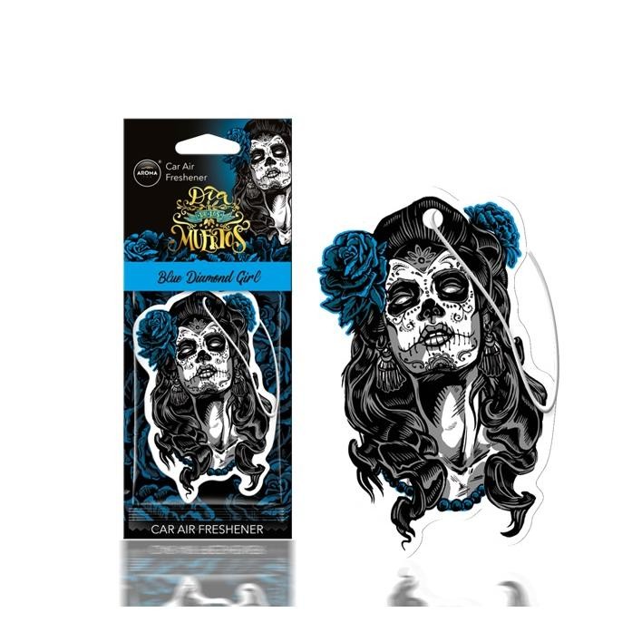 Odorizant Auto AROMA DIA DE LOS MUERTOS Blue Diamond Girl