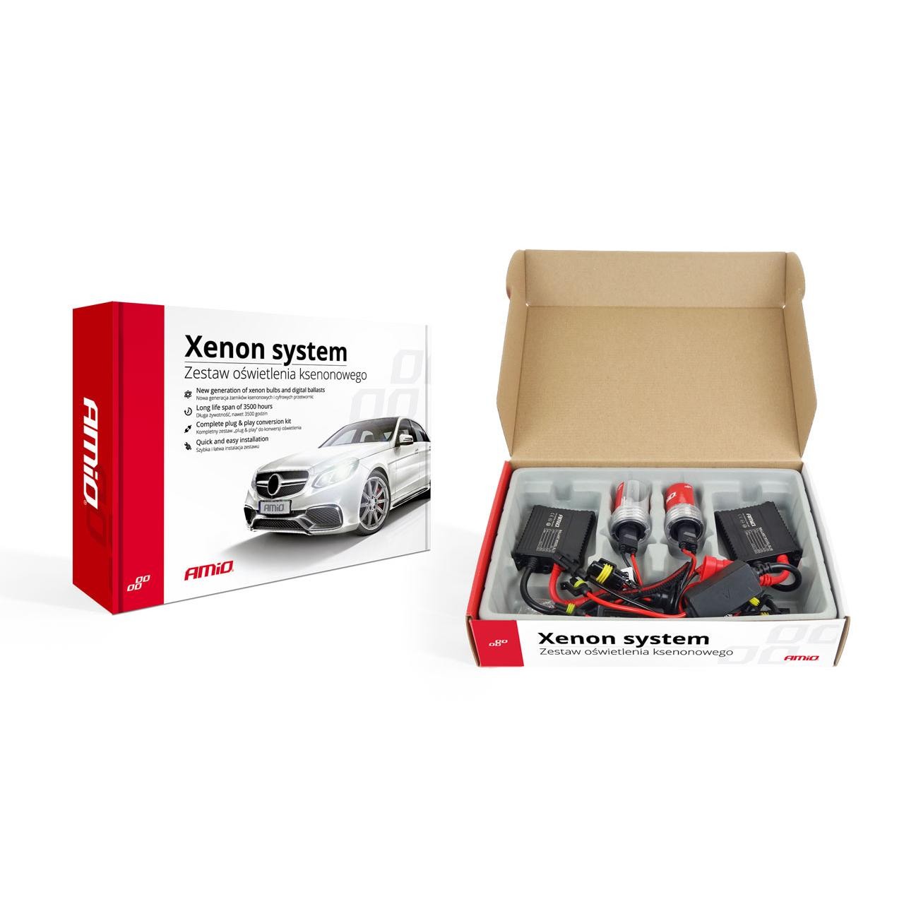 Kit XENON AC model SLIM, compatibil H3, 35W, 9-16V, 6000K