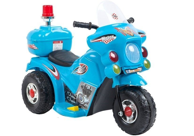 Motocicleta electrica pentru copii, LL999, LeanToys, 5725, albastra