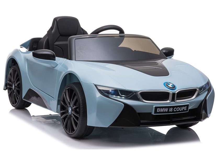 Masinuta electrica pentru copii, BMW I8, cu telecomanda, 2 motoare, greutate maxima 30 kg, 5161