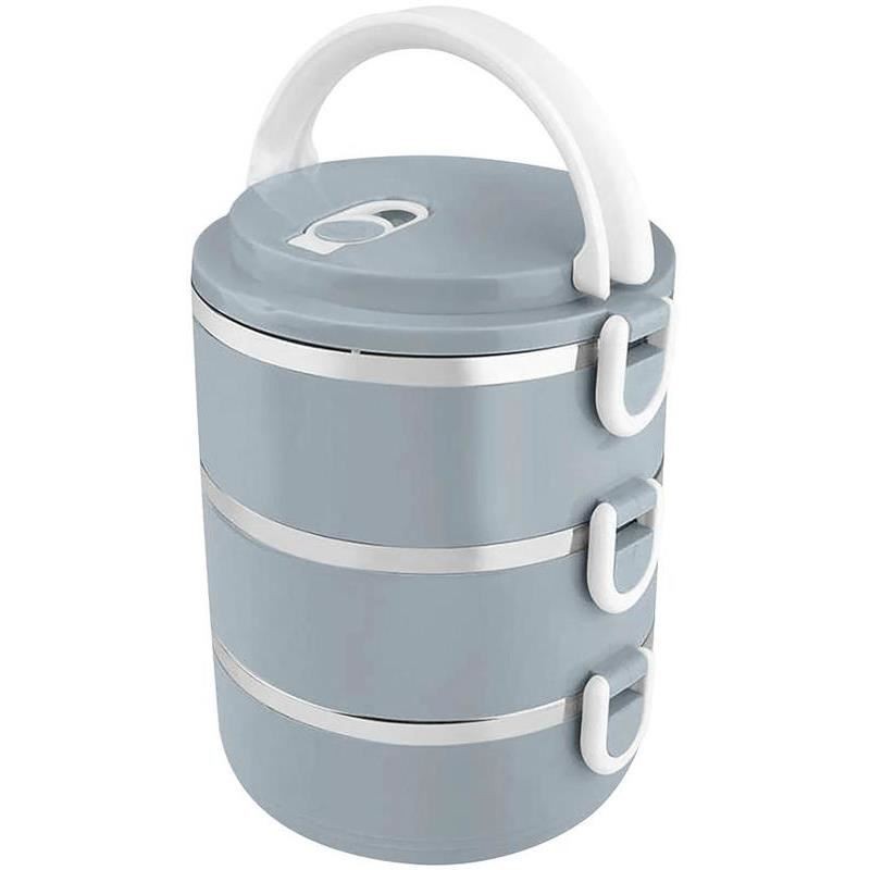 Cutie termoizolanta, sufertas, pentru transport alimente, 3 piese, 1.5L, albastru, Magic Home