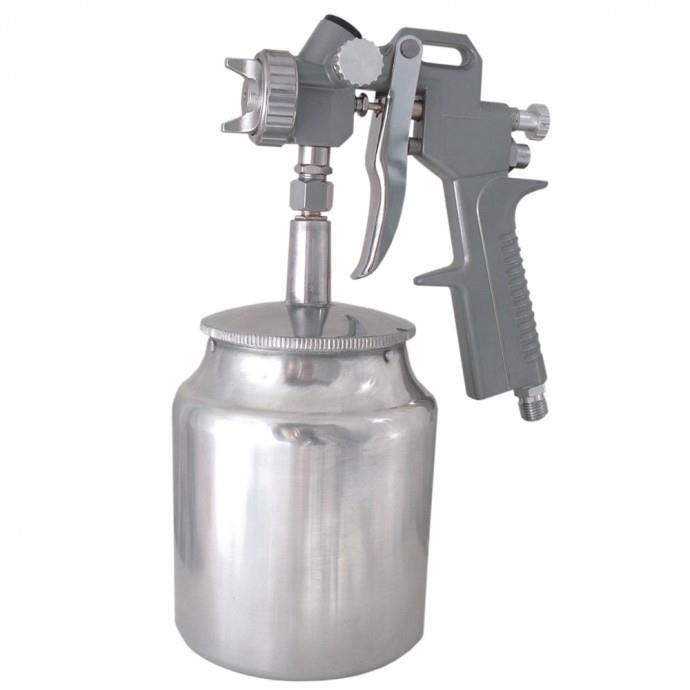 Pistol de vopsit, aluminiu, vas inferior, 750 ml, 1.5mm, Dedra