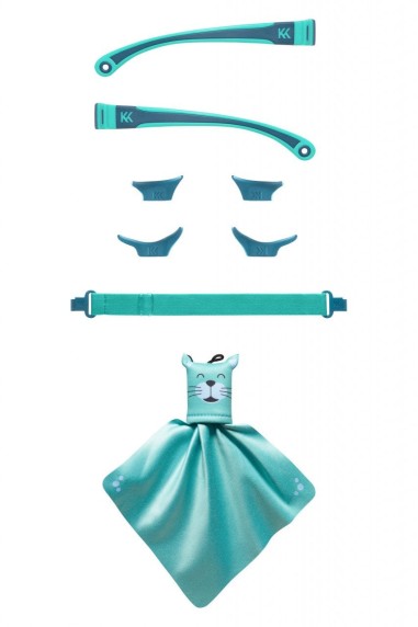 Kit accesorii pentru ochelari de soare MOKKI Click&Change, bleu