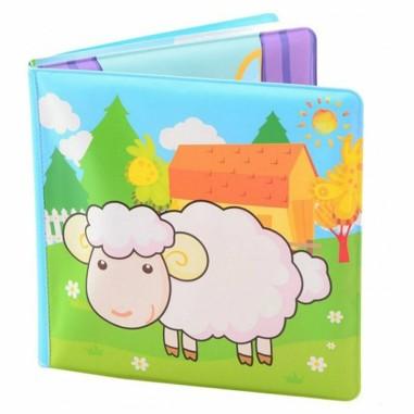 Happy World - Carticica pentru baie, Plutitoare, Cu sunete, Cu 4 pagini, Ferma Happy World - produs de calitate si ieftin