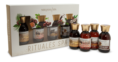 Pachet ritualuri spa, ingrijire cu ulei de fructul pasiunii, cirese, ciocolata, cocos