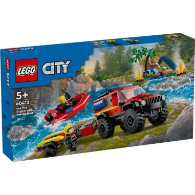 LEGO CITY CAMION 4X4 SI BARCA DE POMPIERI 60412