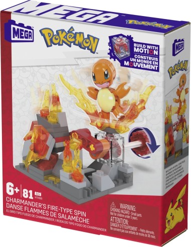 POKEMON MEGA SET DE CONSTRUCTIE ROATA DE FOC A LUI CHARMANDER