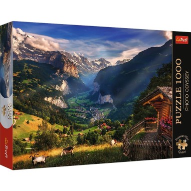 PUZZLE TREFL 1000 PREMIUM PLUS PHOTO ODYSSEY VALEA LAUTERBRUNNEN ELVETIA