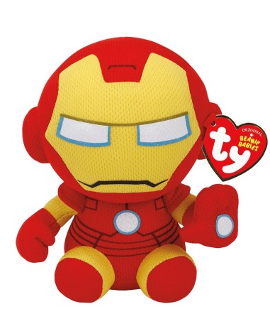 PLUS TY 15CM BEANIE BABIES MARVEL IRON MAN