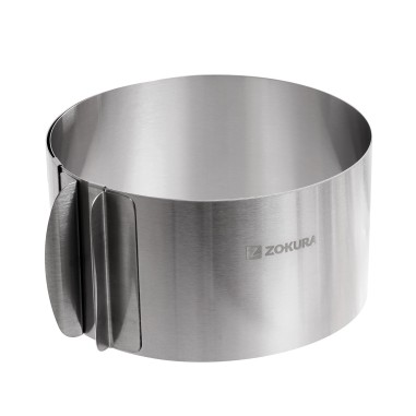 Inel reglabil tort, inox, 16/30x8,5cm - Zokura