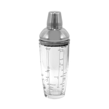 Shaker cu retete, sticla, 700 ml - Zokura