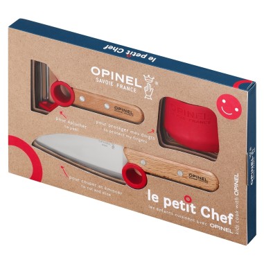 Set 3 piese pentru copii, "Le Petit Chef", Red - Opinel