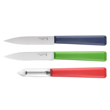 Set cutite 3 piese, inox, "Les Essentiels" - Opinel