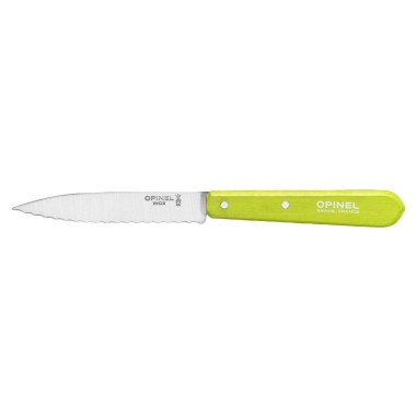 Cutit cu lama serata N°113, inox, 10cm, "Les Essentiels", Apple - Opinel