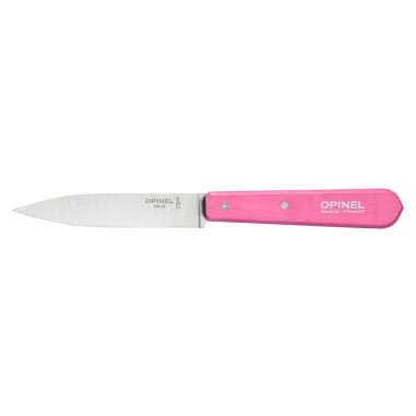 Cutit pentru decojit N°112, inox, 10cm, "Les Essentiels", Fuchsia - Opinel