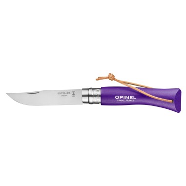 Cutit de buzunar N°07, inox, 8cm, "Colorama", Violet - Opinel