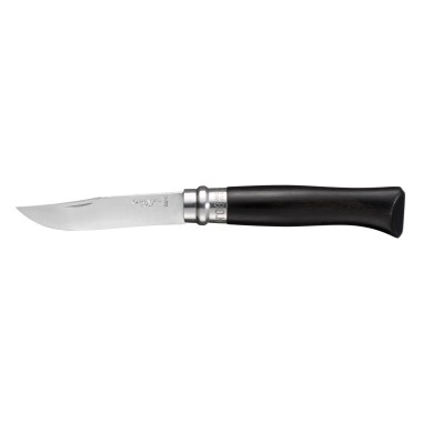 Cutit de buzunar N°08, inox, 8,5cm, "Tradition Luxe", Ebony - Opinel