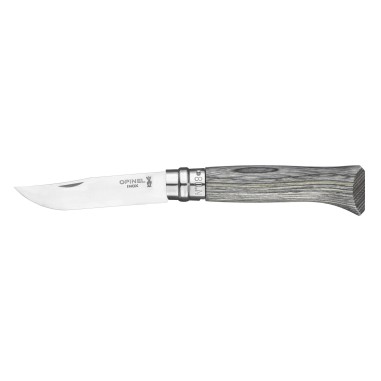 Cutit de buzunar N°08, inox, 8,5cm, "Tradition Luxe", Grey Birch - Opinel