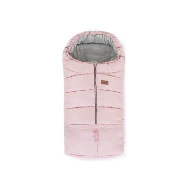 Sac de iarna pentru carucior, landou sau scaun auto Jibot, 100x48 cm, Impermeabil, Extensibil, 3 in 1, Dusty Pink Petite&Mars - 