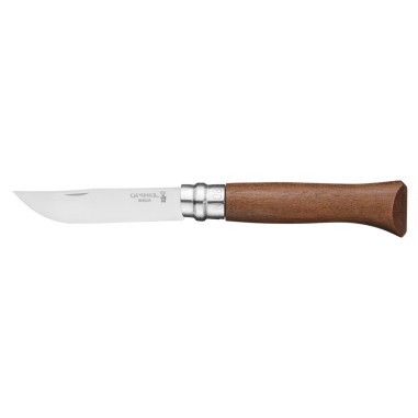 Cutit de buzunar N°08, inox, 8,5cm, "Tradition Luxe", Walnut - Opinel