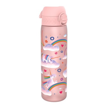 Sticla apa pentru copii Slim, recyclon, 500ml, Unicorn Rainbows - Ion8