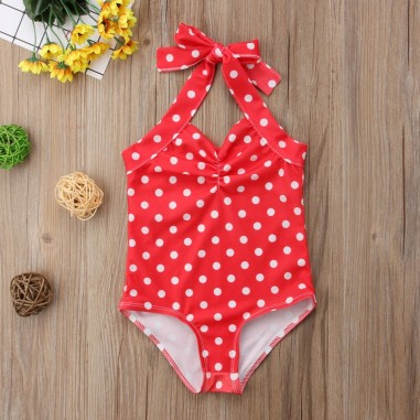 Costum de baie Rosu cu buline Drool (Marime: 70)