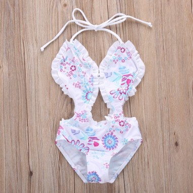 Costum de baie intreg alb Drool (Marime: 90)