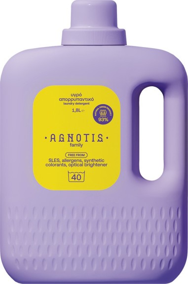 Detergent hipoalergenic de rufe pentru intreaga familie, Agnotis, 1800 ml