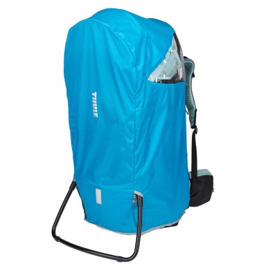 Husa de protectie ploaie pentru rucsacuri transport copii, Thule, Sapling Child Carrier, Albastru deschis