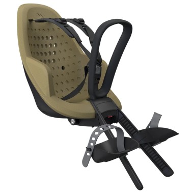 Scaun pentru copii, Thule Yepp 2 Mini Fennel Tan Front mounted, cu montare pe bicicleta in fata