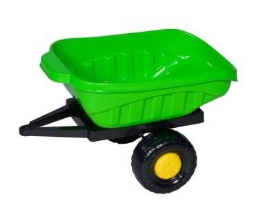 Remorca pentru tractor cu pedale copii, 60 x 50 x 38 cm, verde - BJ PLASTIK produs de vanzare-poza- 1