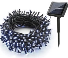 Instalatie de Craciun, tip perdea cu lumina led alb cald,...