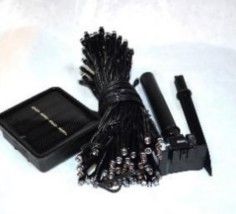 Instalatie de Craciun  liniara cu incarcare solara, 10 metri, 100 leduri albastre, 8009B