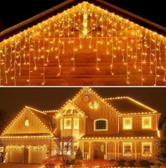 Instalatie de Craciun, tip turturi cu lumina led...