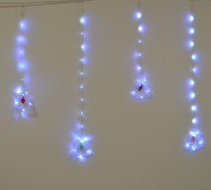 Instalatie de Craciun, turturi BRAD, 130 led, 3x0.3x0.7,...