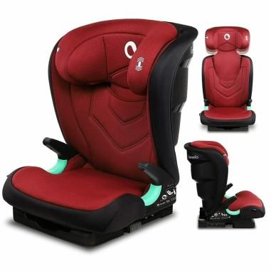 Scaun auto Neal Burgundy Spatar reglabil, Baza i-size, 15-36 Kg, cu Isofix, Rosu Lionelo - produs de calitate si ieftin