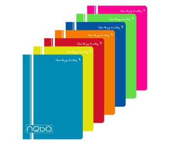 Caiet A4, 80 file, coperta nebo, diferite culori