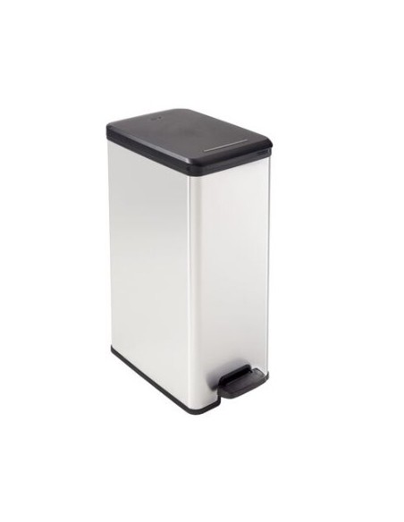 Cos pentru gunoi cu pedala SLIM METALIZAT 25 L, 02339