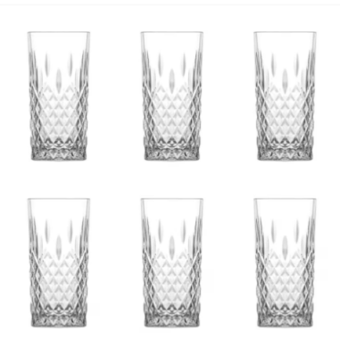 Set de 6 pahare din sticla  ODIN 440,  356 ml