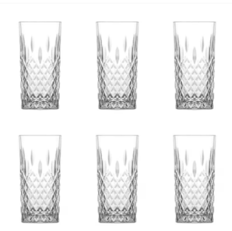 Set de 6 pahare din sticla  ODIN 440,  356 ml