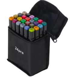 Set 24 Markere Duble, Flippy, Baza de Alcool,129291,...