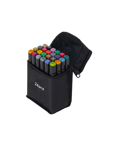 Set 24 Markere Duble, Flippy, Baza de...