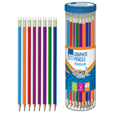 Creionul Grafit HB cu Radieră Triunghiulară...