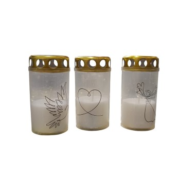 Candela din plastic cu capac, timp ardere 20-24...